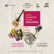 Notícia - Festival Uma Canção para Criciúma começa nesta quarta-feira