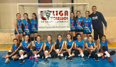 Notícia - Vôlei de Forquilhinha em segundo lugar no Pré Mirim