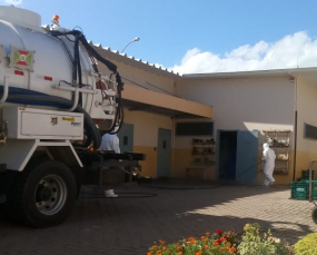 Notícia - Na prevenção ao coronavírus, presídio em Criciúma recebe higienização