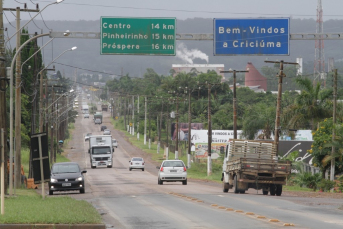 Notícia - Ciclofaixa na Rodovia Jorge Lacerda pode virar realidade