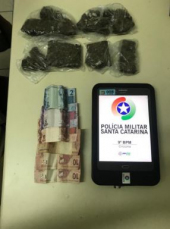 Notícia - Adolescente é apreendido com 353 gramas de maconha