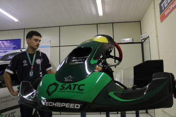 Notícia - Kart elétrico da Satc entra na pista do Beto Carrero neste sábado