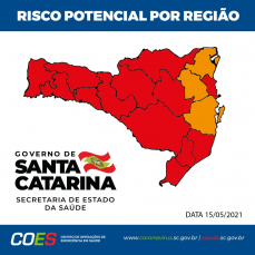 Notícia - Sul catarinense permanece em bandeira vermelha