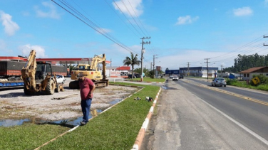 Notícia - Abertura da SC-445 no bairro Vila Nova deverá ficar para segunda-feira