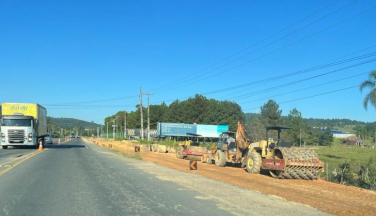 Notícia - Obras de duplicação na SC-108 seguem sem prazo de retomada