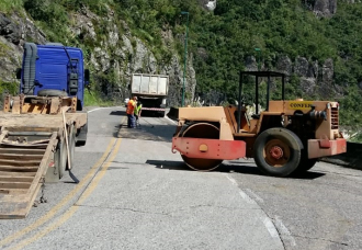 Notícia - O paliativo que permitiu a reabertura da Serra do Rio do Rastro