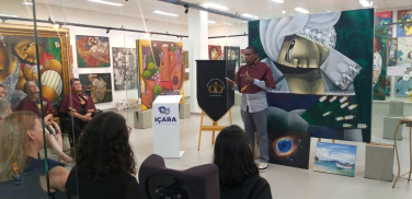 Notícia - Sarau literário movimenta artistas da cidade na Galeria de Arte Caio Borges