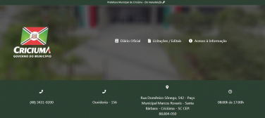 Notícia - Prefeitura coloca site alternativo no ar