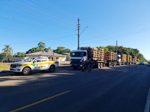 Notícia - Caminhões com mais de 34 toneladas acima do peso são autuados em rodovia