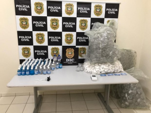 Notícia - Polícia fecha fábrica clandestina de álcool gel