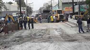 Notícia - Parceria funciona e ponte está liberada em Jaguaruna