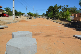 Notícia - Rua ganha pavimentação em Estação Cocal