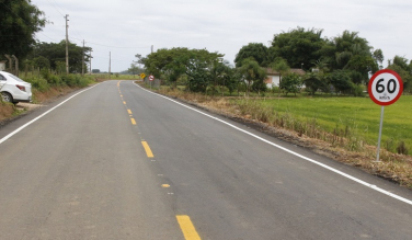 Notícia - Nova etapa da pavimentação da Rodovia Francisco Ricken será entregue neste sábado