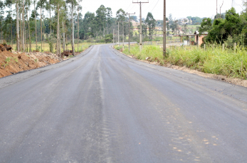 Notícia - Rodovia Pedro Manoel Pereira está 70% pavimentada em Criciúma