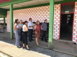 Notícia - Prefeito em exercício visita reforma da escola Luiz Lazzarin