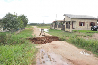 Notícia - Problemas a resolver no Rincão após a chuva