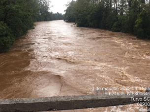 Notícia - Turvo monitora situação diante da chuva intensa