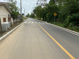 Notícia - Rua Tranquilo Dalmolin é entregue para a comunidade no bairro Verdinho