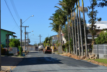 Notícia - Vinte ruas pavimentadas ou em obras em Morro da Fumaça