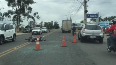 Notícia - Motociclista morre em acidente na Luiz Lazzarin