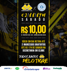 Notícia - Ingressos a R$ 10,00 para Criciúma x São Bento