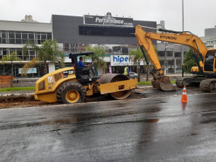 Notícia - Cruzamentos mais movimentados da Centenário receberão obras nos finais de semana