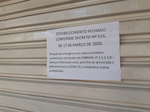 Notícia - Fechamento do comércio deve ser prorrogado por mais sete ou dez dias em Santa Catarina