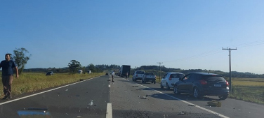 Notícia - Acidente na BR-101 entre Morro da Fumaça e Sangão