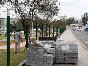 Notícia - Obras seguem no Parque Centenário Altair Guidi (VÍDEO)