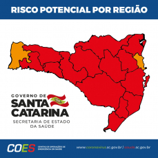 Notícia - Covid-19: Amrec, Amesc e Amurel seguem no risco gravíssimo 