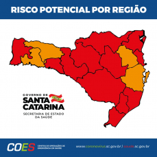 Notícia - Covid-19: Sul Catarinense segue no gravíssimo em nova atualização da matriz de risco