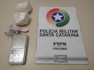 Notícia - Homem é preso com cerca 200g de cocaína em Criciúma