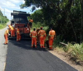 Notícia - Rodovia SC-108 recebe recapeamento