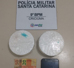 Notícia - Polícia Militar apreende um quilo de cocaína em Criciúma