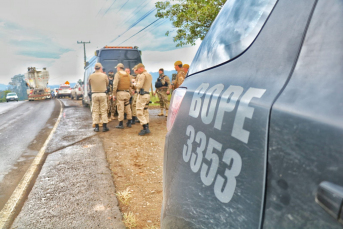 Notícia - Explosivos encontrados em Nova Veneza são detonados