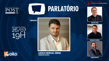 Notícia - Parlatório recebeu Laércio Menegaz Júnior, consultor político