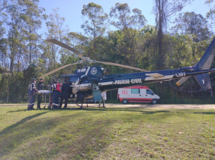 Notícia - Saer/Sarasul transfere idosa de Lauro Müller para o Hospital São José