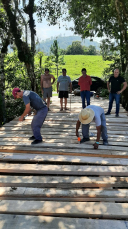 Notícia - Governo de Siderópolis revitaliza ponte no Costão da Serra