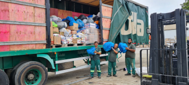 Notícia - Região envia mais de 100 toneladas de doações para a Bahia