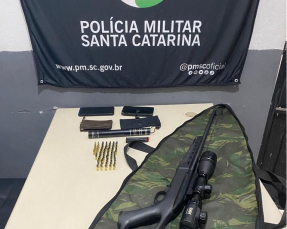 Notícia - Homem é preso por posse irregular de arma de fogo