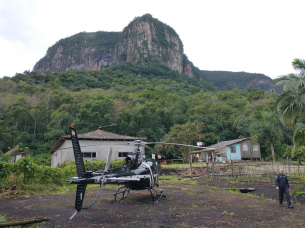 Notícia - Apoio aéreo: equipe do Saer resgata homem em Siderópolis (FOTO E VÍDEOS)