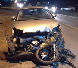 Notícia - Içara: Acidente deixa motociclista gravemente ferido