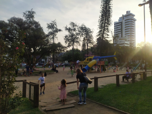 Notícia - Lazer, diversão e saúde: População lota os parques de Criciúma 