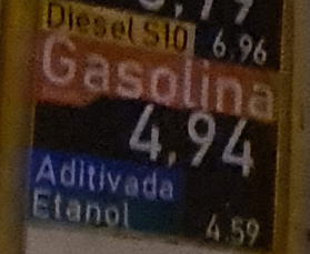 Notícia - Gasolina comum é encontrada a R$ 4,94 por litro em Forquilhinha