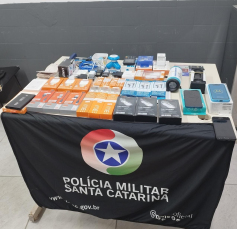 Notícia - Criciúma: Polícia Militar recupera carro e eletrônicos furtados