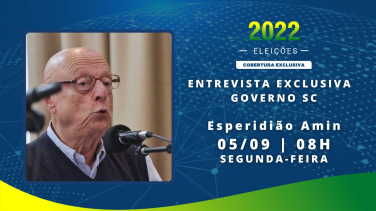 Notícia - Esperidião Amin concede entrevista à Som Maior nesta segunda-feira