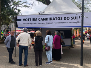 Notícia - Às vésperas da eleição, entidades incentivam voto em candidatos do Sul