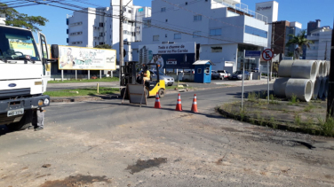 Notícia - Criciúma: Obras de macrodrenagem avançam para a Rua Augusto dos Anjos 