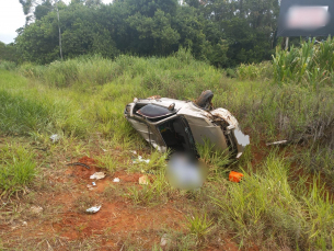 Notícia - Içara: Homem morre em capotamento na Via Rápida 