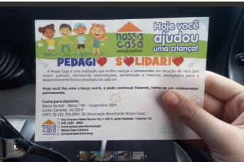 Notícia - Nossa Casa busca voluntários para 1º Pedágio Solidário do ano